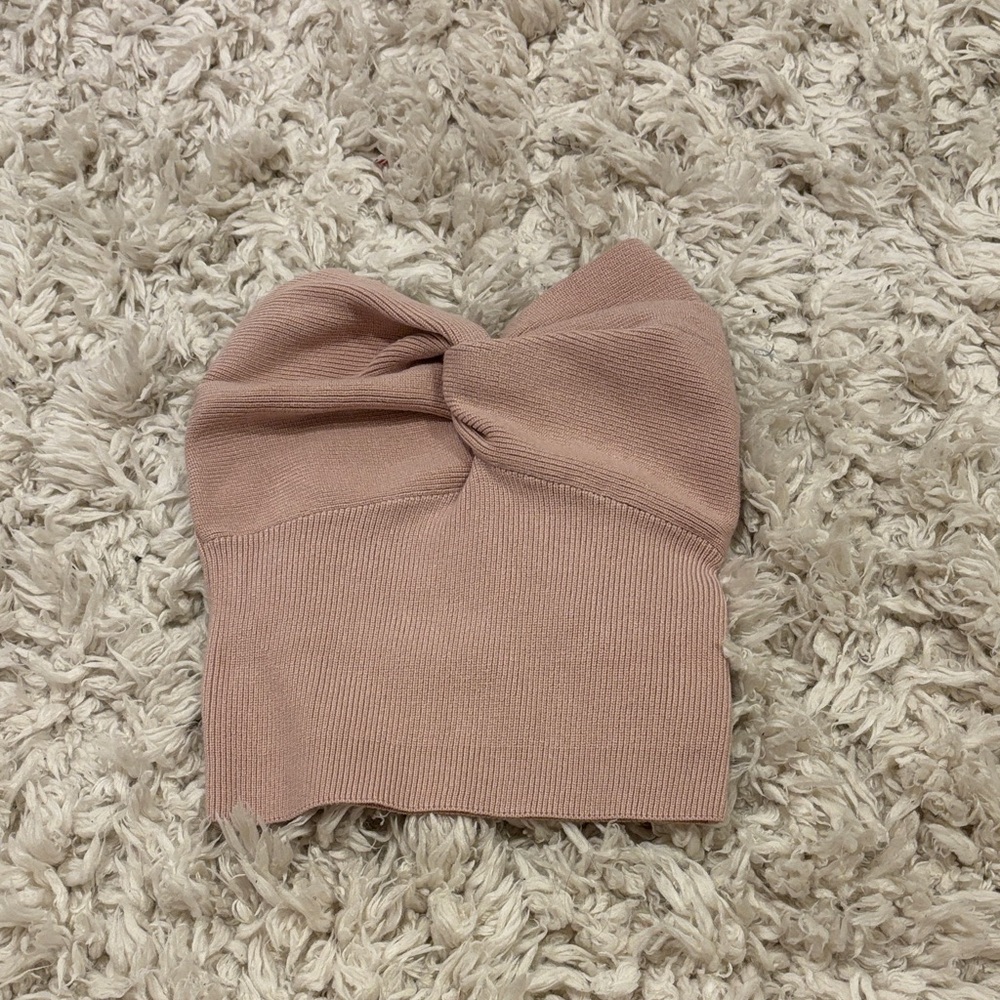 Knot Headband in Blush Pink